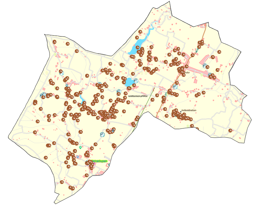 மரிமாணிகுப்பம் கிராம வரைபடம் - Village Map